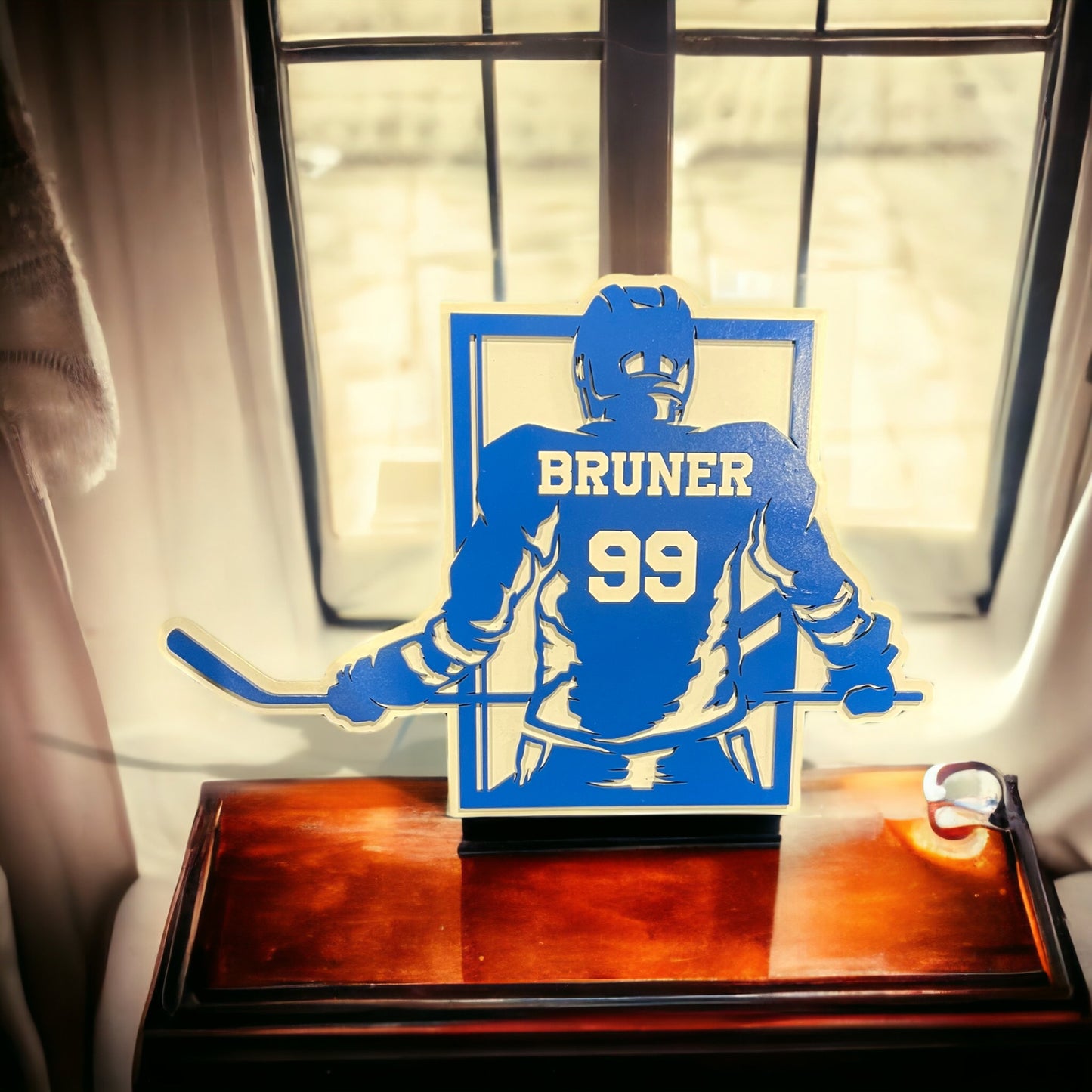 Hockey Player Cutout Sign