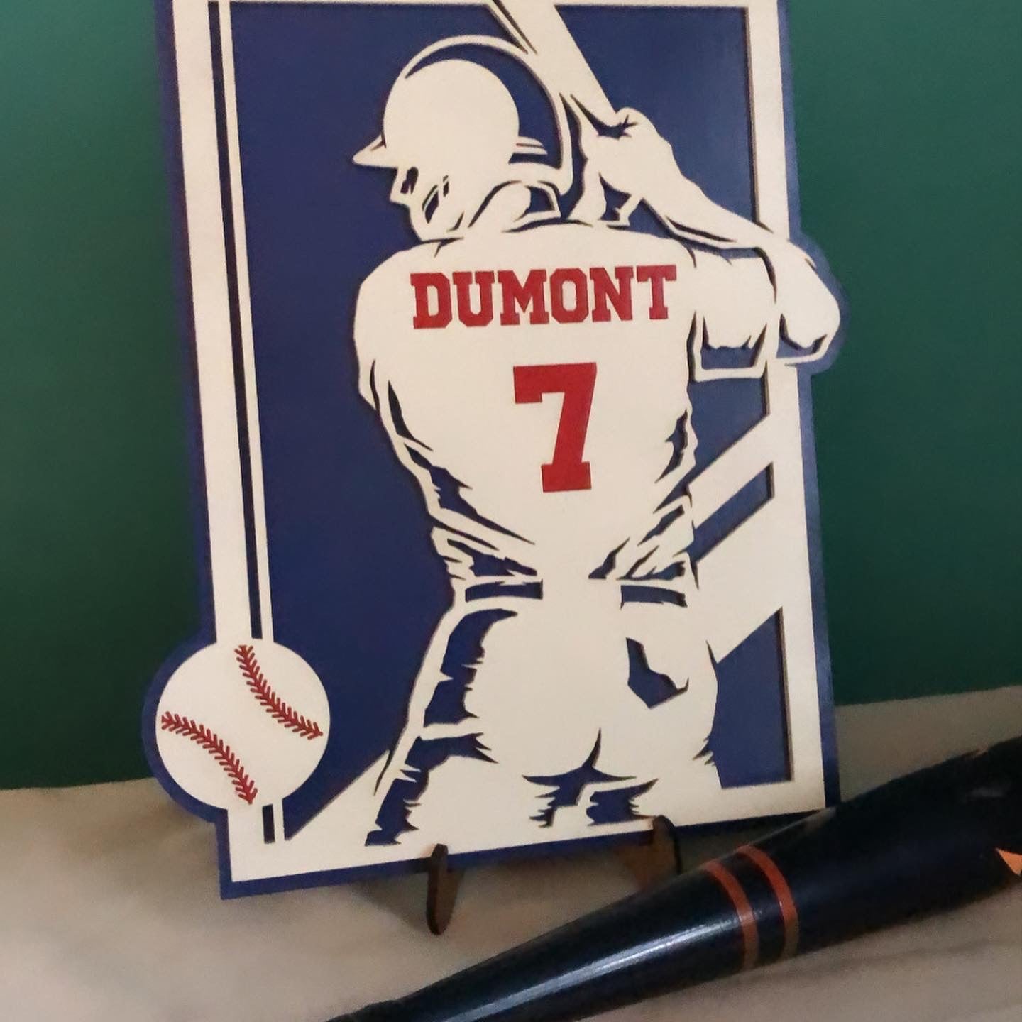 Baseball Cutout Sign