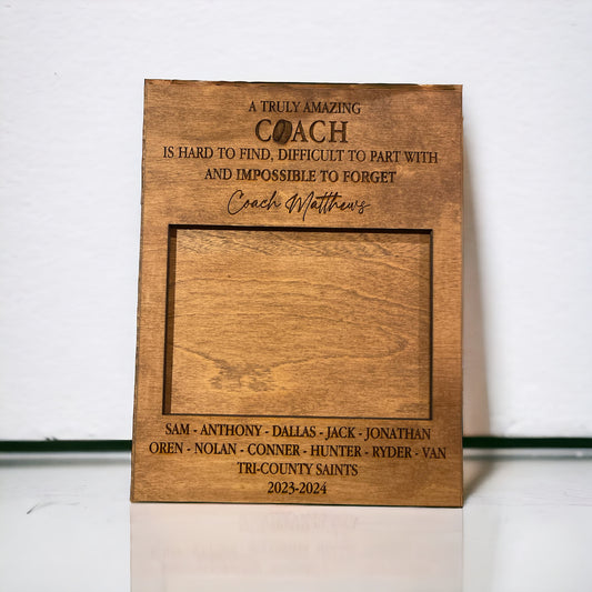 Coach Appreciation Plaque